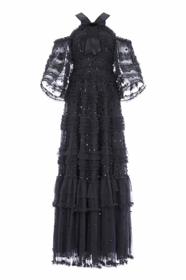 Needle and Thread Vivian Off Shoulder Gown Black Women Embellished Dresses Needle and Thread Vivian Off Shoulder Gown Black Women Embellished Dresses