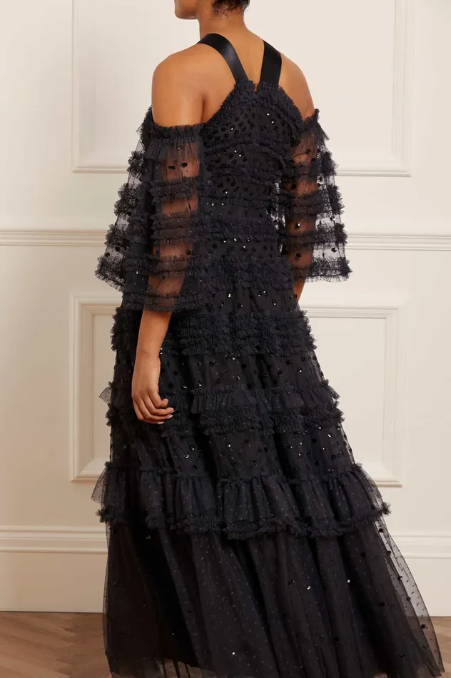 Needle and Thread Vivian Off Shoulder Gown Black Women Embellished Dresses Needle and Thread Vivian Off Shoulder Gown Black Women Embellished Dresses