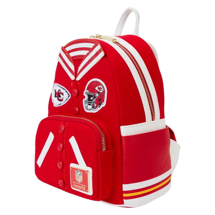 NFL Kansas City Chiefs Varsity Mini Backpack Unisex Loungefly Backpacks