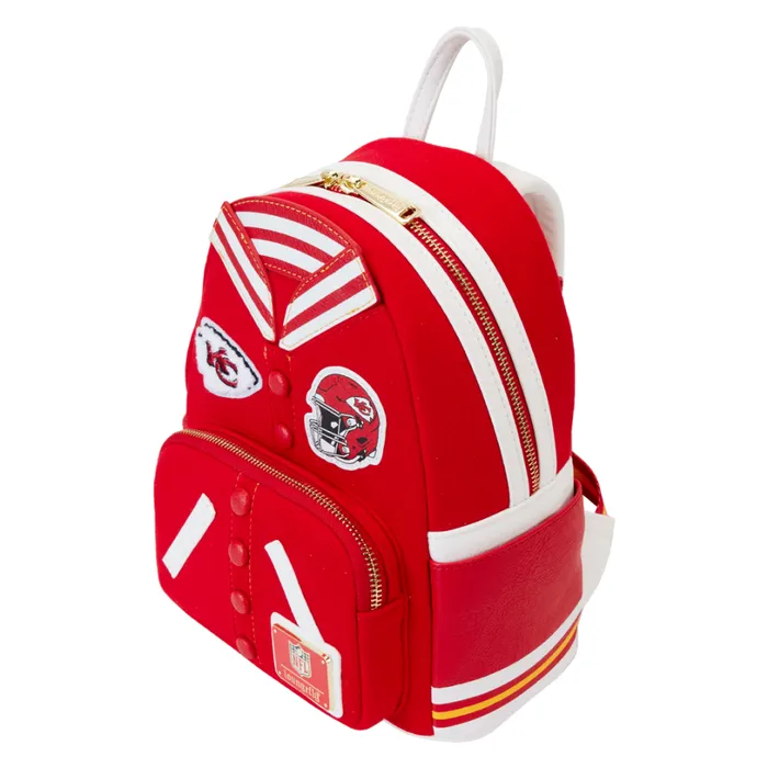 NFL Kansas City Chiefs Varsity Mini Backpack Unisex Loungefly Backpacks