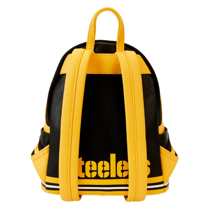 NFL Pittsburgh Steelers Varsity Mini Backpack Unisex Loungefly Backpacks