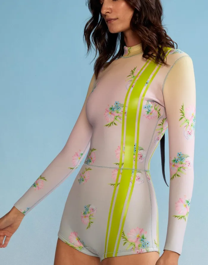 Ombre Floral Wetsuit 8211 Ypbomb Women Cynthia Rowley Surf and Swim