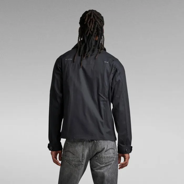 Overshirts Men GStar RAW High Collar Overshirt Caviar