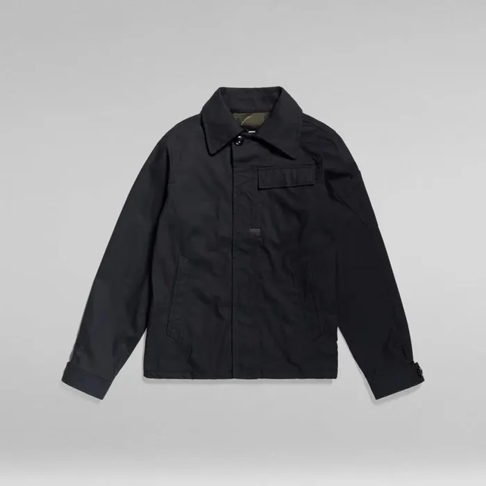 Overshirts Men GStar RAW High Collar Overshirt Caviar