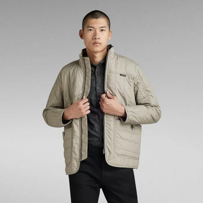 Overshirts Men GStar RAW Liner Overshirt Elephant Skin
