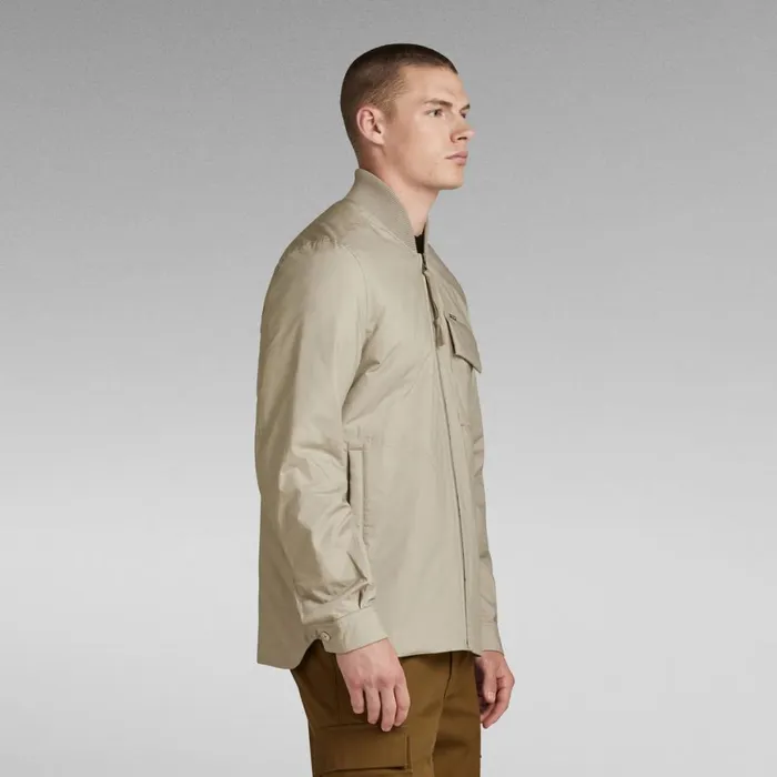 Overshirts Men GStar RAW Lofty Padded Overshirt Elephant Skin