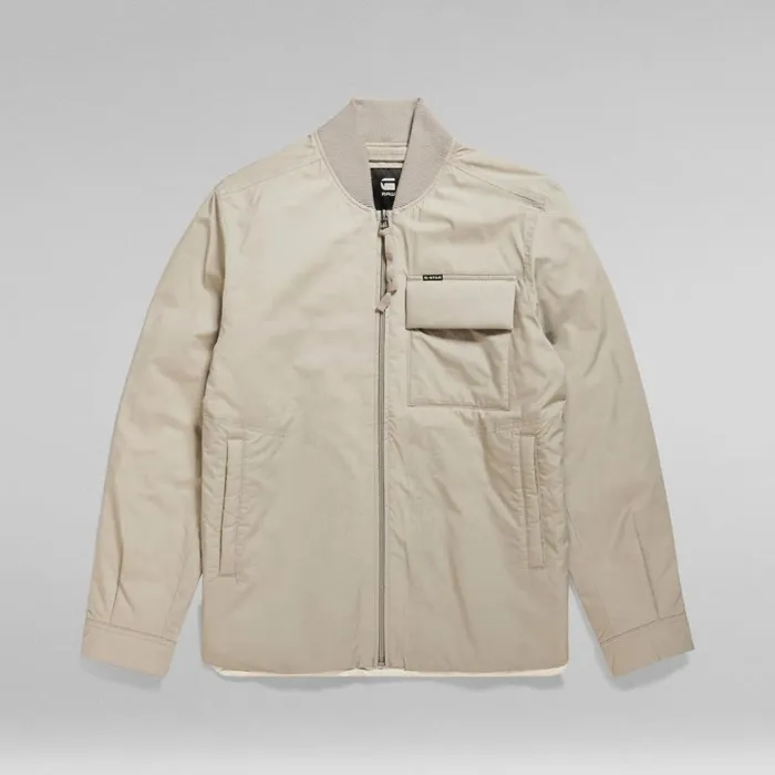 Overshirts Men GStar RAW Lofty Padded Overshirt Elephant Skin
