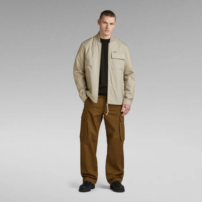 Overshirts Men GStar RAW Lofty Padded Overshirt Elephant Skin