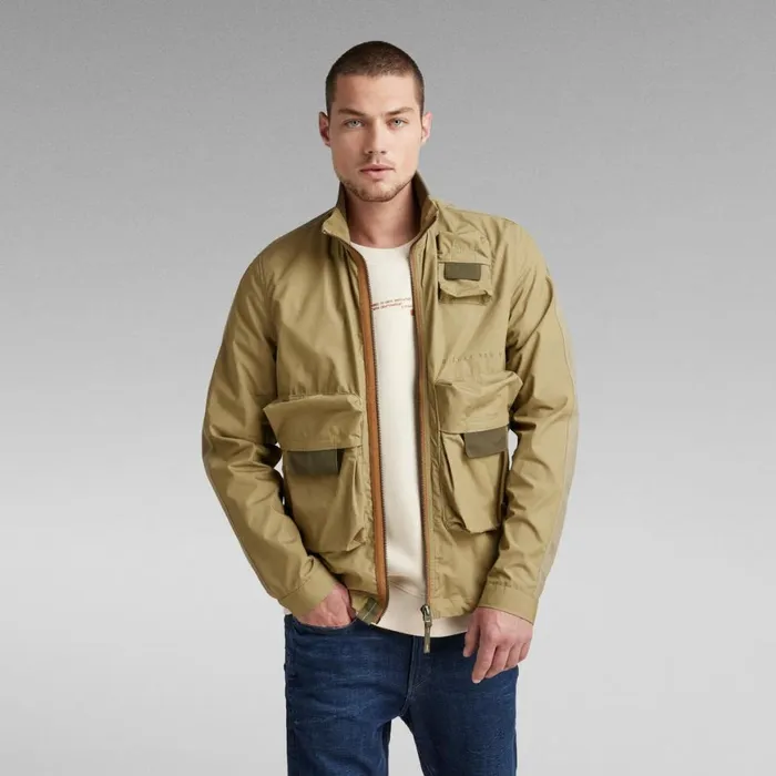 Overshirts Men GStar RAW Zip Pocket Bomber Fresh Army Green