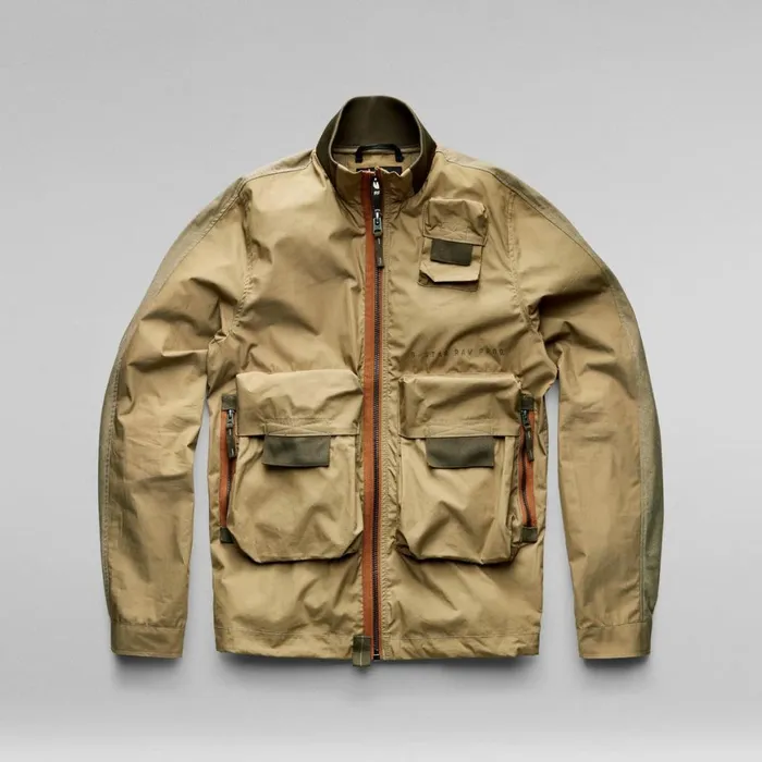 Overshirts Men GStar RAW Zip Pocket Bomber Fresh Army Green