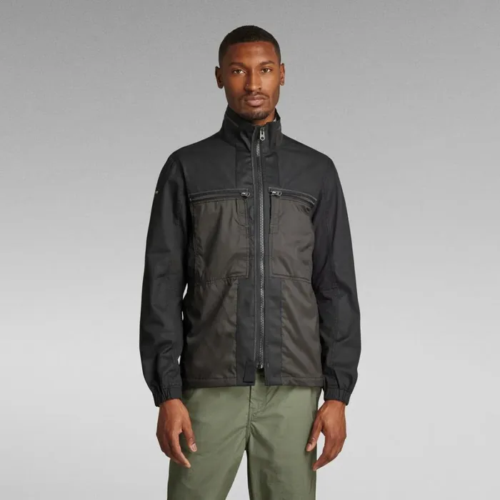 Overshirts Women GStar RAW Unisex Fabric Mix Overshirt Dark Black
