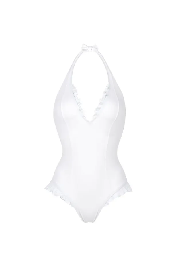 Pain De Sucre Onepiece Swimsuits Women Caylane White