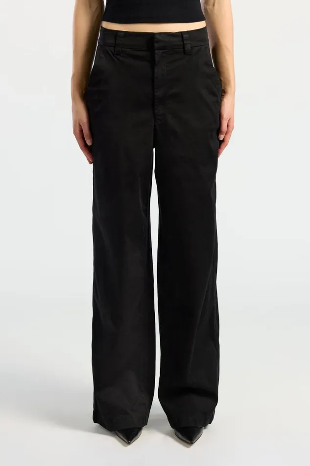Pants Women COTTON CITIZEN London Relaxed Pant Jet Black Pants Women COTTON CITIZEN London Relaxed Pant Jet Black