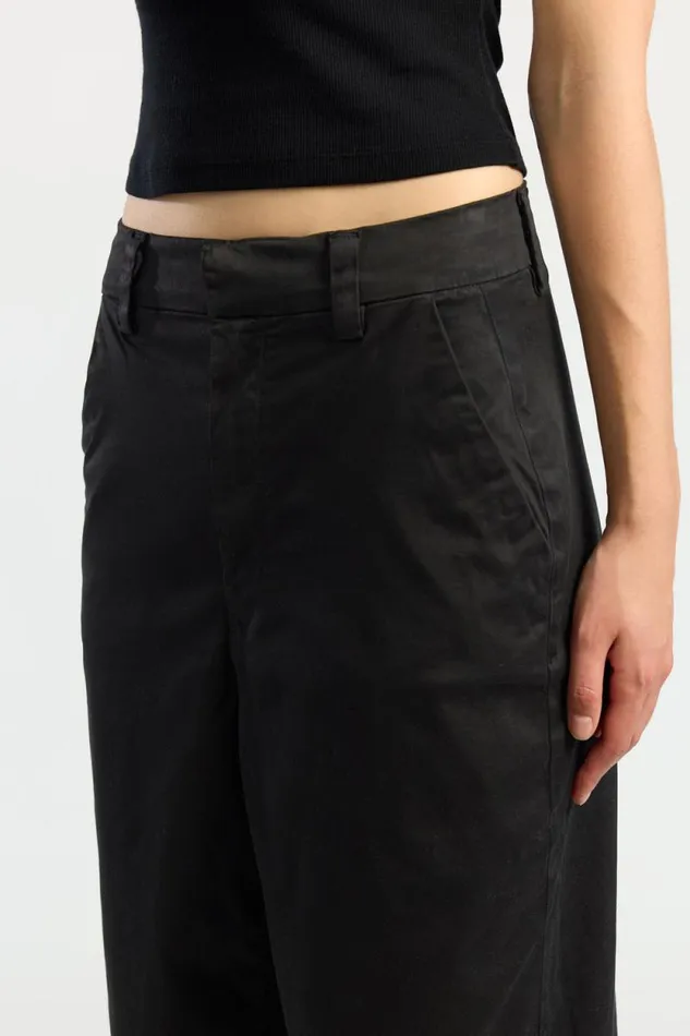 Pants Women COTTON CITIZEN London Relaxed Pant Jet Black Pants Women COTTON CITIZEN London Relaxed Pant Jet Black