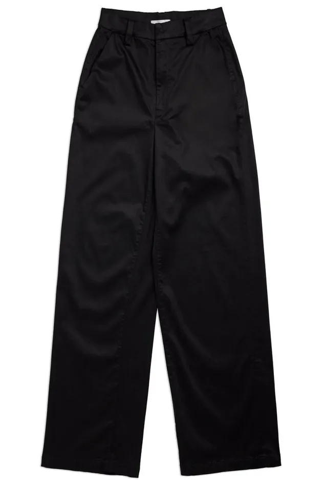 Pants Women COTTON CITIZEN London Relaxed Pant Jet Black Pants Women COTTON CITIZEN London Relaxed Pant Jet Black