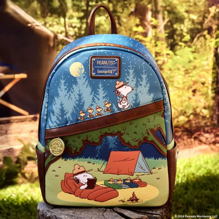 Peanuts 50th Anniversary Snoopy039s Beagle Scouts Mini Backpack Unisex Loungefly Backpacks Peanuts 50th Anniversary Snoopy039s Beagle Scouts Mini Backpack Unisex Loungefly Backpacks