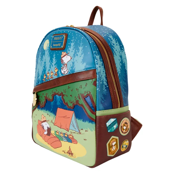 Peanuts 50th Anniversary Snoopy039s Beagle Scouts Mini Backpack Unisex Loungefly Backpacks Peanuts 50th Anniversary Snoopy039s Beagle Scouts Mini Backpack Unisex Loungefly Backpacks