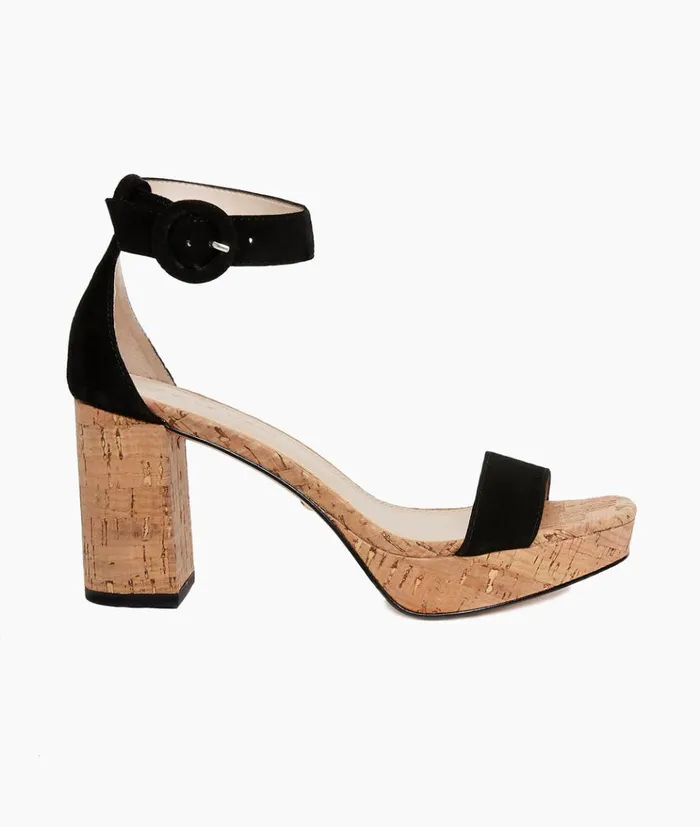 Pelle Moda Amari Platform 8211 Black Black Kid Suede Women High Heels