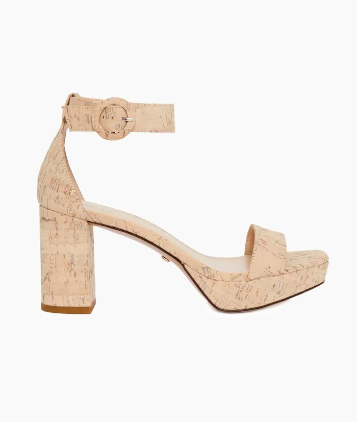 Pelle Moda Amari Platform 8211 White White Washed Cork Women High Heels