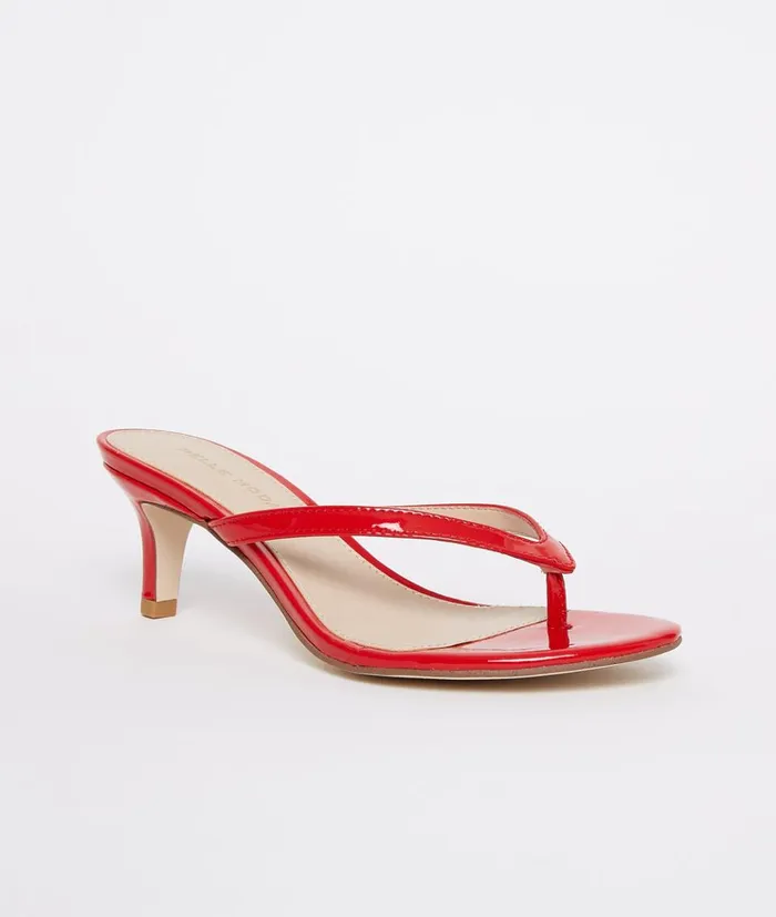 Pelle Moda Effi 4 Low Heel 8211 Flame Flame Patent Women Sandals Pelle Moda Effi 4 Low Heel 8211 Flame Flame Patent Women Sandals