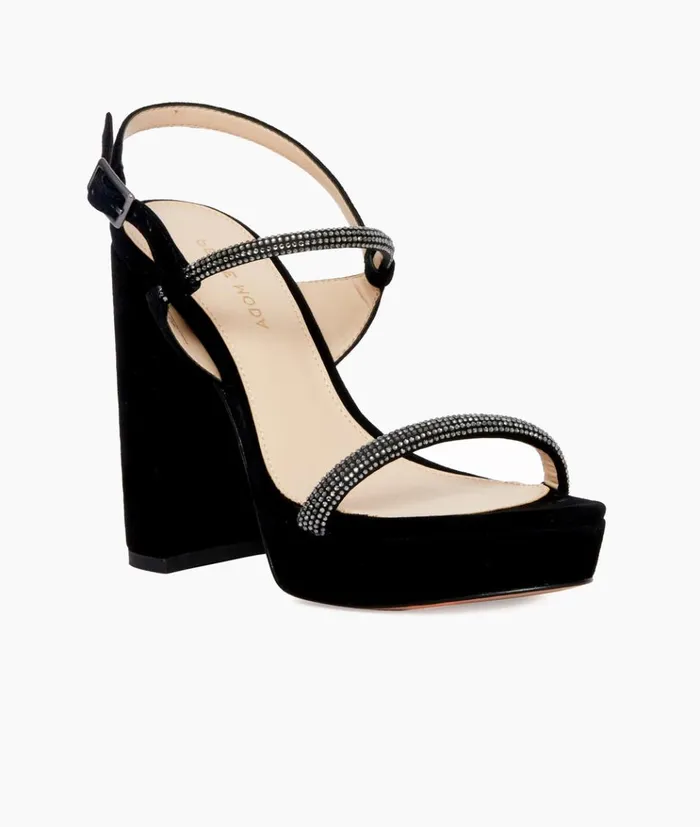 Pelle Moda Olina 2 Platform 8211 Black Black SatinKid Suede Women Platforms Pelle Moda Olina 2 Platform 8211 Black Black SatinKid Suede Women Platforms