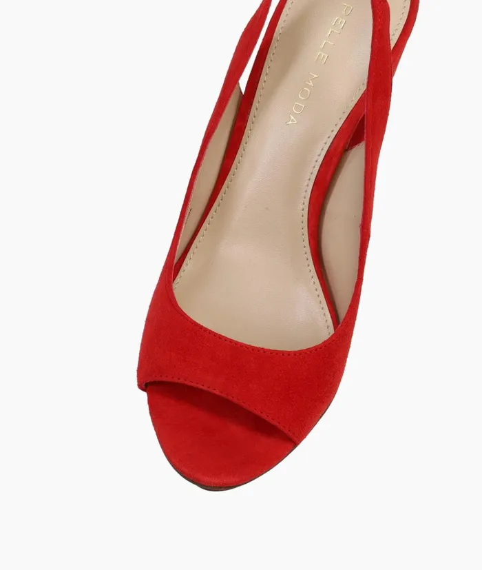 Pelle Moda Palma Platform 8211 Flame Flame Kid Suede Women High Heels Pelle Moda Palma Platform 8211 Flame Flame Kid Suede Women High Heels