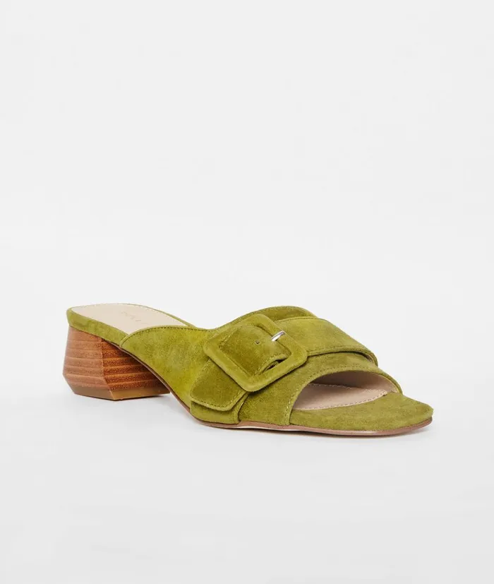 Pelle Moda Tala Slip On 8211 Olive Olive Kid Suede Women Low Heels Pelle Moda Tala Slip On 8211 Olive Olive Kid Suede Women Low Heels