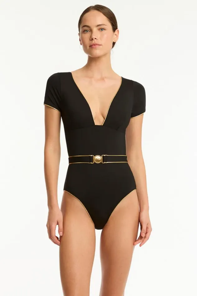 Piper Short Sleeve One Piece Piper Women Sea Level One Pieces
