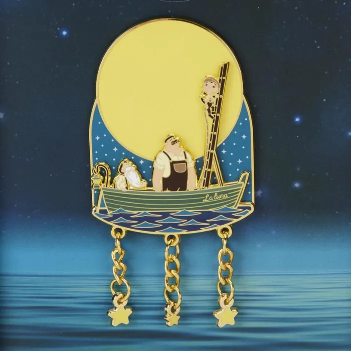 Pixar Shorts La Luna Moon 3 Unisex Loungefly Enamel Pins Pixar Shorts La Luna Moon 3 Unisex Loungefly Enamel Pins