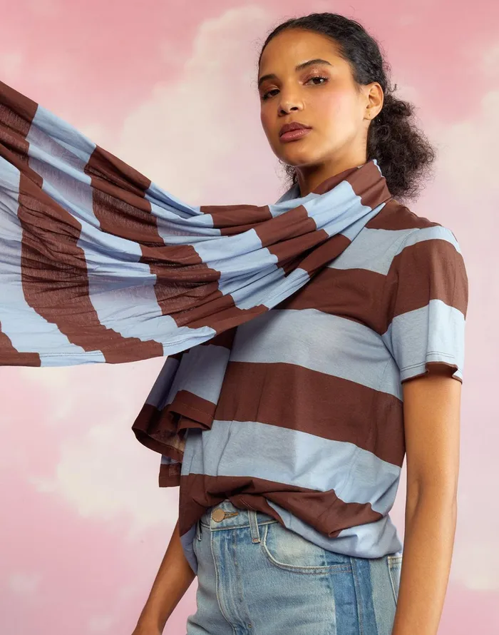 Printed TShirt 8211 Blubrw Women Cynthia Rowley Tops