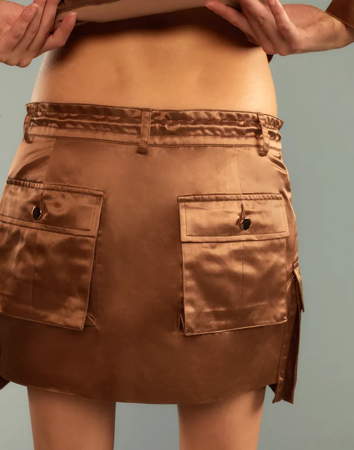 S Cargo Skirt 8211 Coffee Women Cynthia Rowley Bottoms