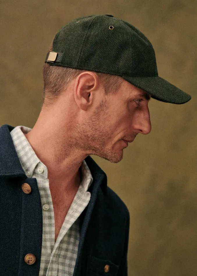 Szane Accessories Mens Chase Flannel Cap Khaki