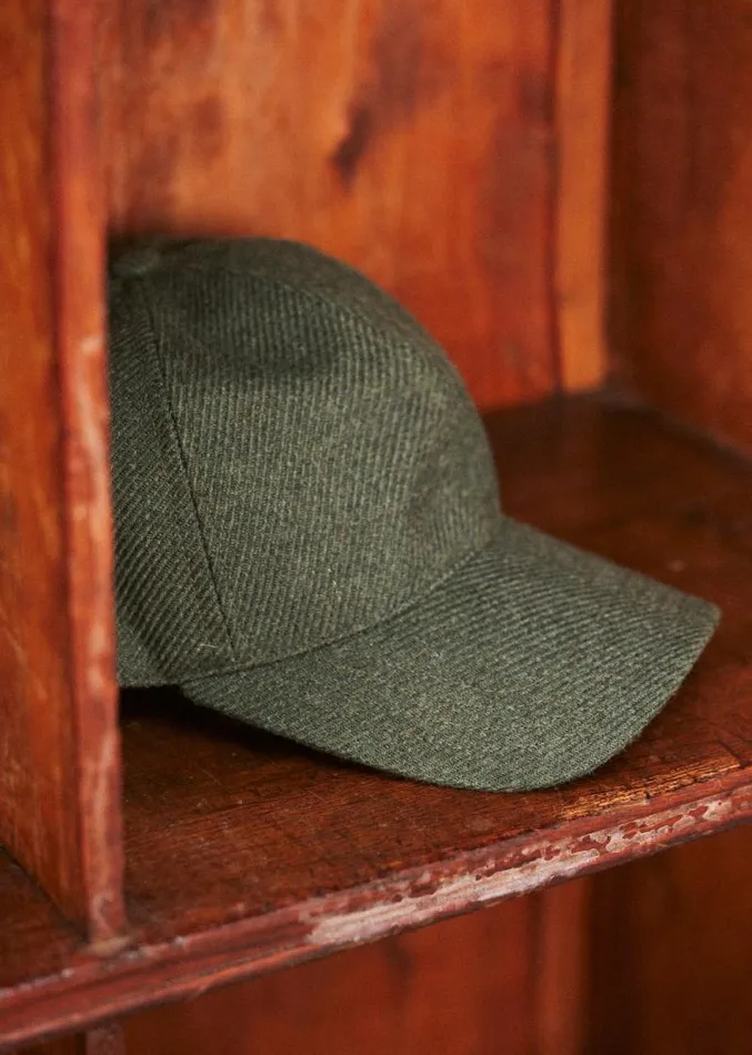 Szane Accessories Mens Chase Flannel Cap Khaki