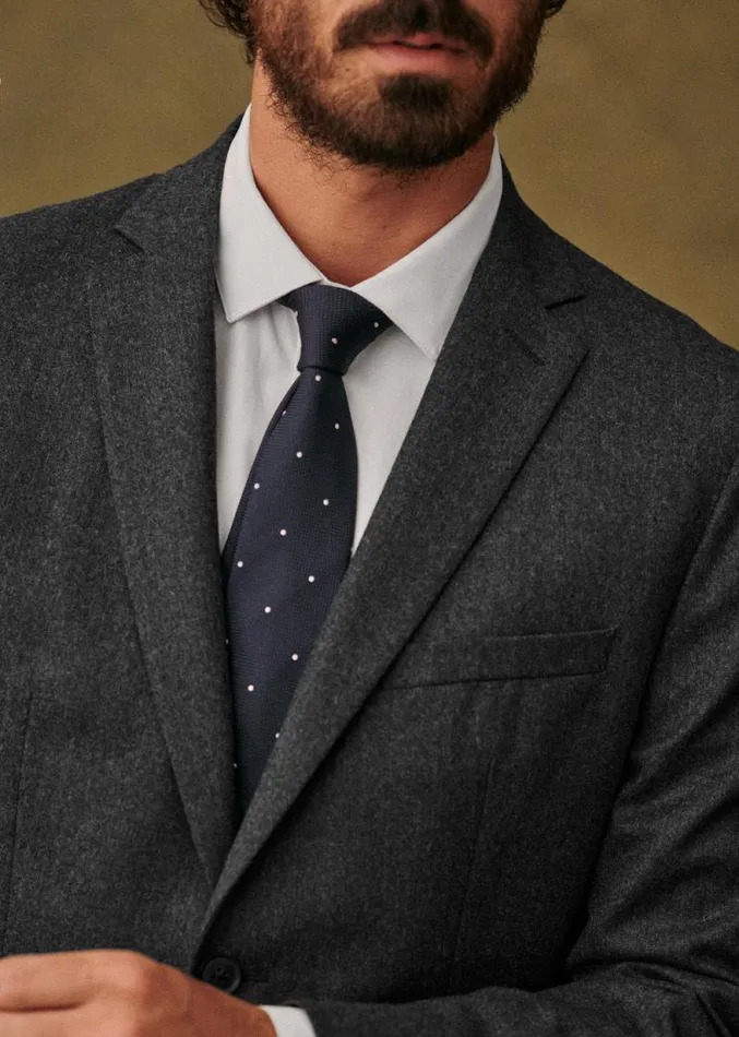 Szane Accessories Mens Fletcher Tie Polka Dot Navy