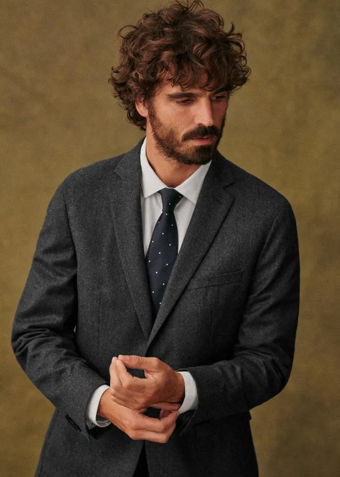 Szane Accessories Mens Fletcher Tie Polka Dot Navy
