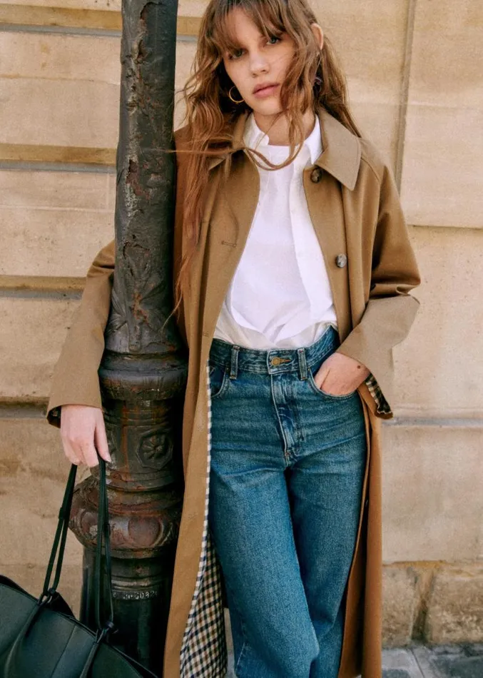 Szane Jackets and Coats Womens Clyde Trench Coat Camel