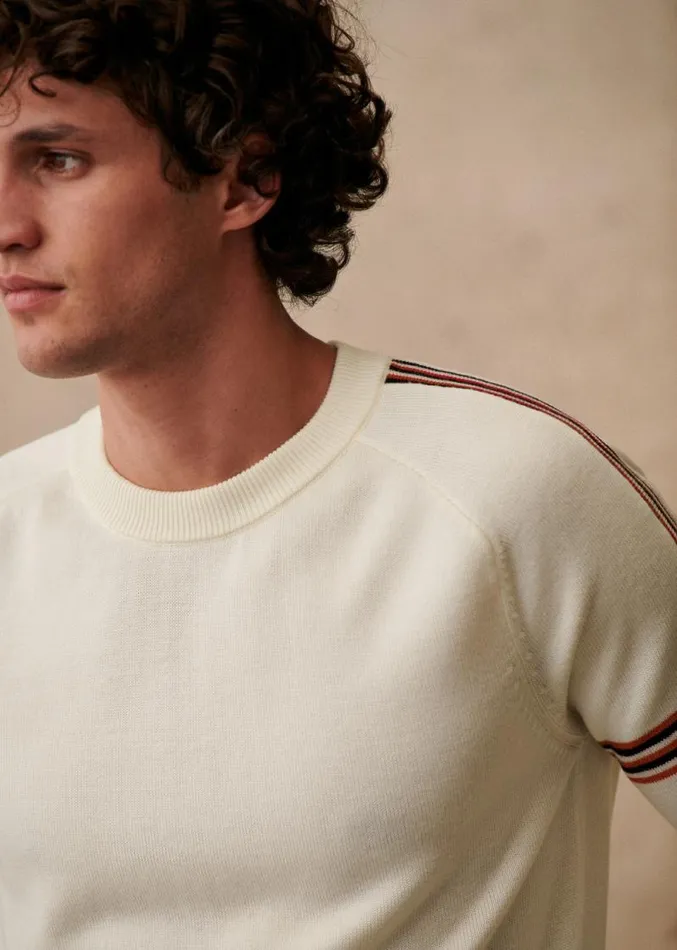 Szane Knitwear Mens Coper Sweater Ecru