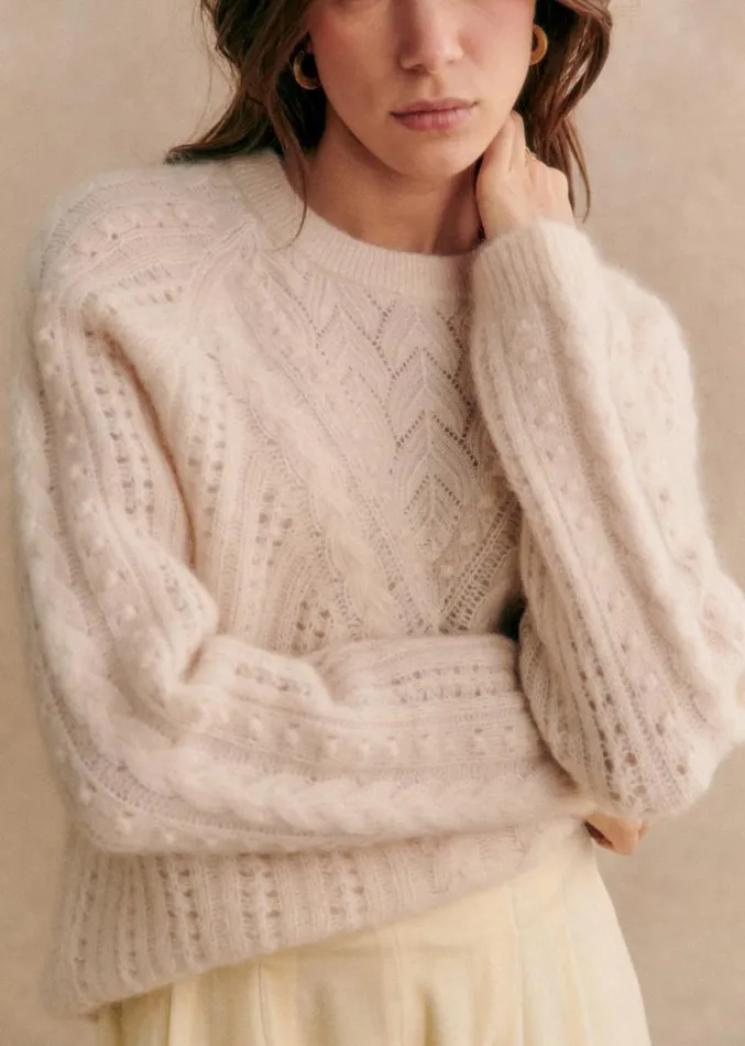 Szane Knitwear Womens Jake Jumper Vanilla