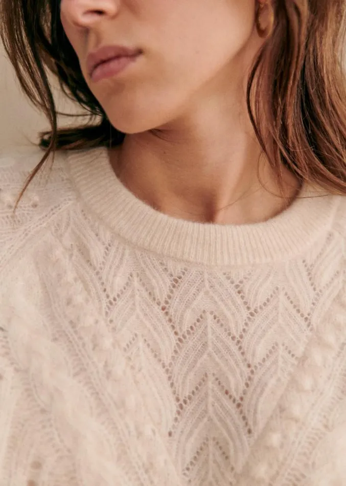 Szane Knitwear Womens Jake Jumper Vanilla