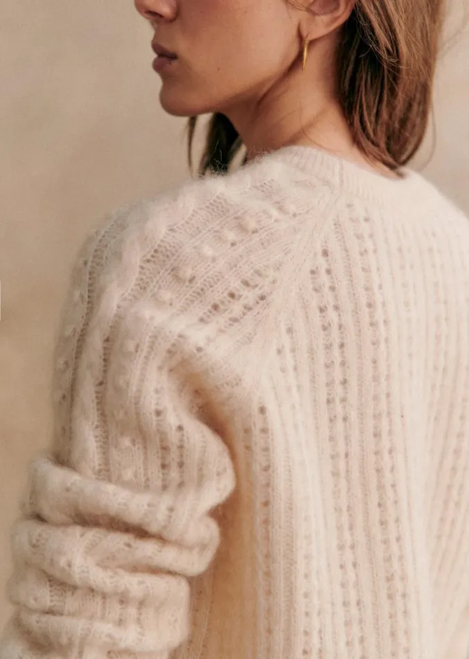 Szane Knitwear Womens Jake Jumper Vanilla