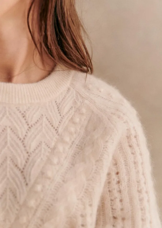 Szane Knitwear Womens Jake Jumper Vanilla