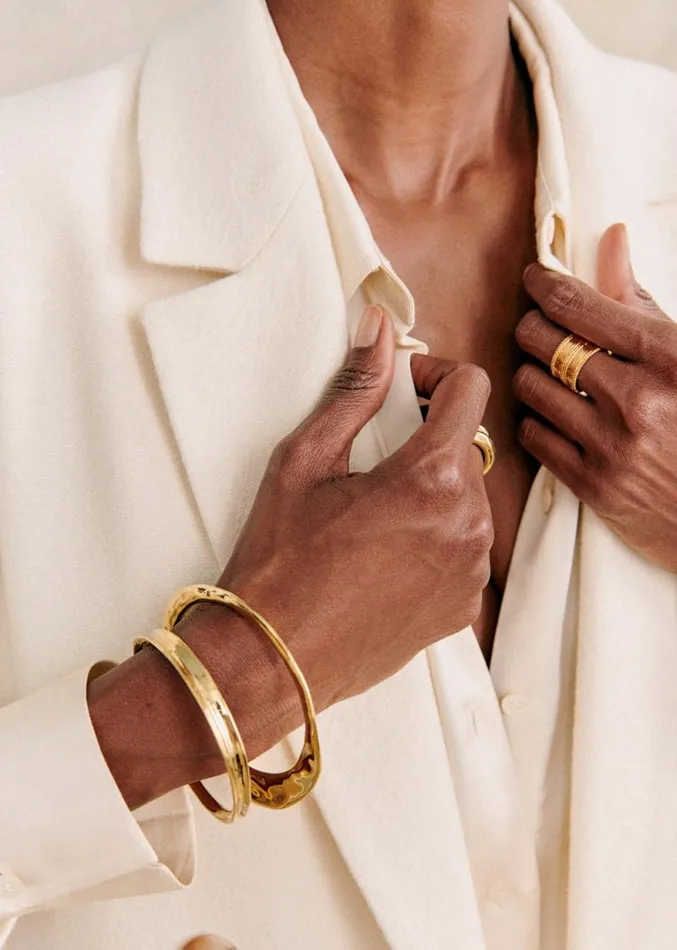 Szane Rings and Bracelets Womens Arthur Bracelet Set Gold