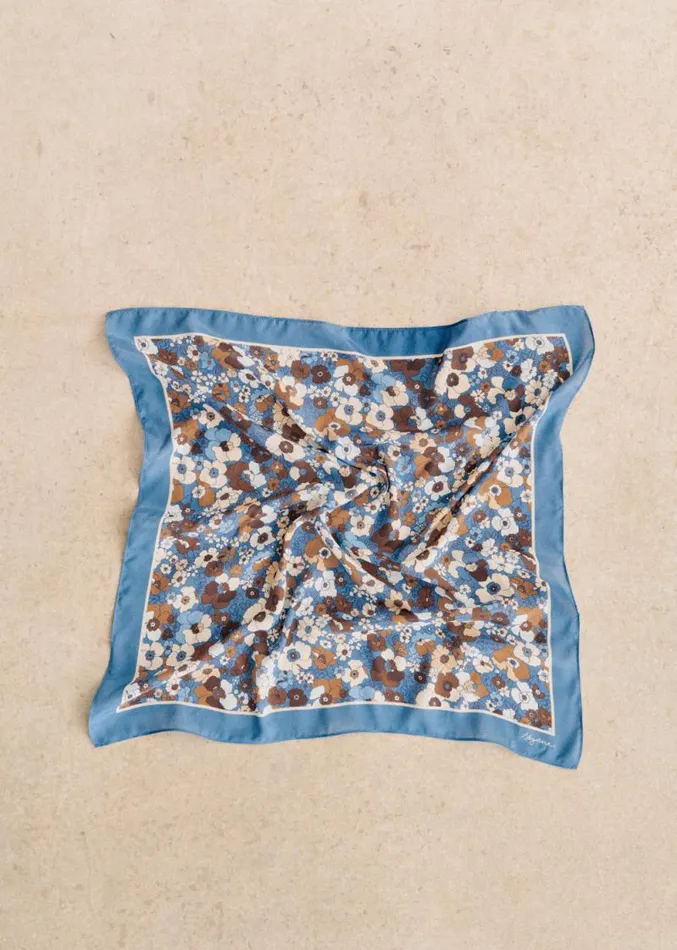 Szane Scarves Womens Cleopatra Scarf Pastel Blossom Print