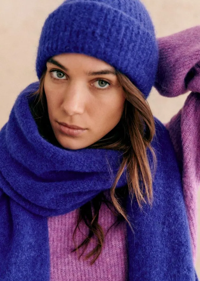 Szane Scarves Womens Paul Beanie Electric Blue