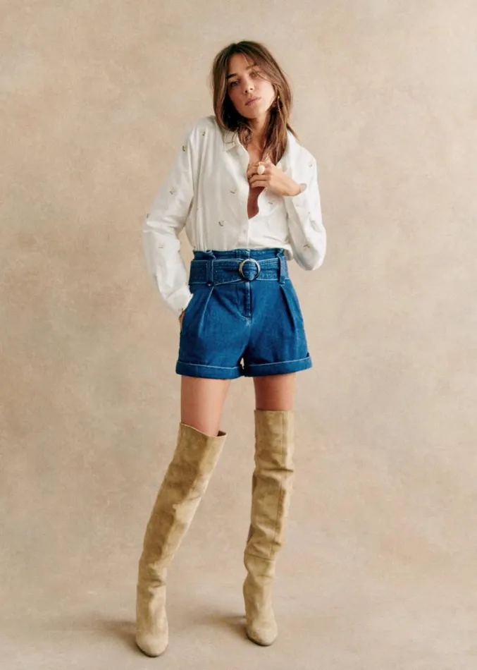 Szane Skirts and Shorts Womens Rome Shorts Denim