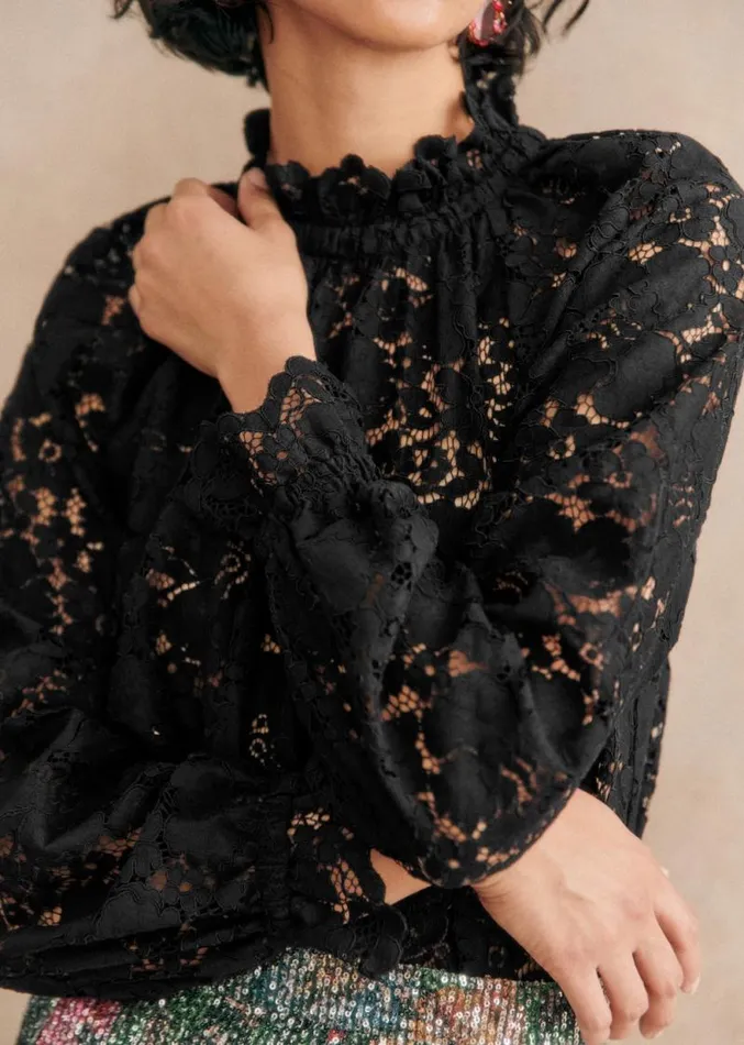 Szane Tops Womens Sheila Blouse Black