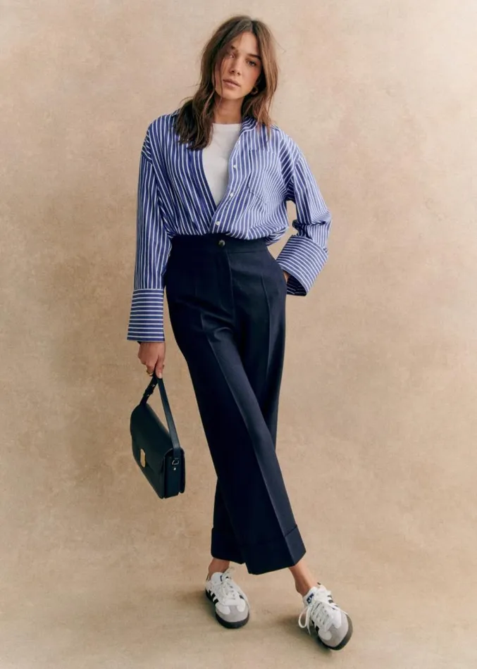 Szane Trousers and Jumpsuits Womens Damon Trousers Navy Blue