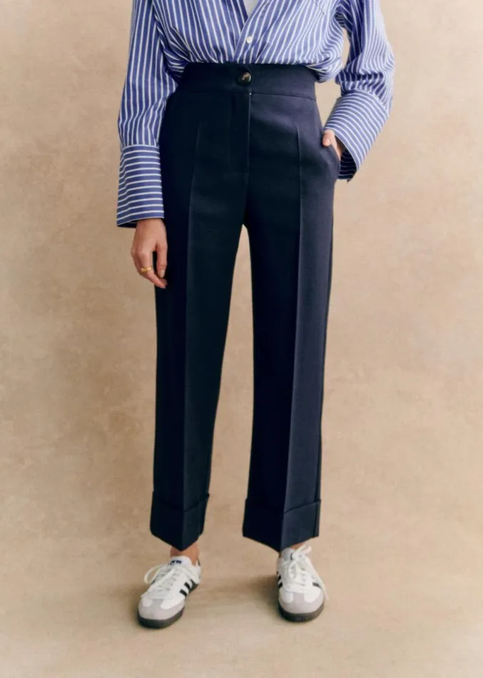 Szane Trousers and Jumpsuits Womens Damon Trousers Navy Blue
