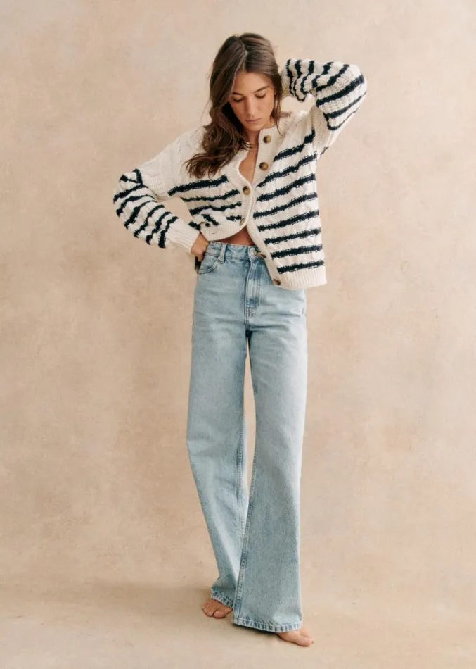 Szane Trousers and Jumpsuits Womens The Wide Leg Trousers Light Blue