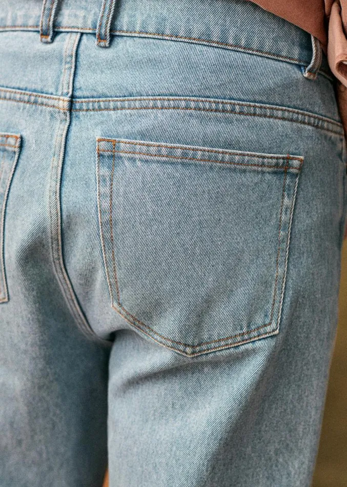 Szane Trousers Mens Barkley Jeans Washed Blue Denim